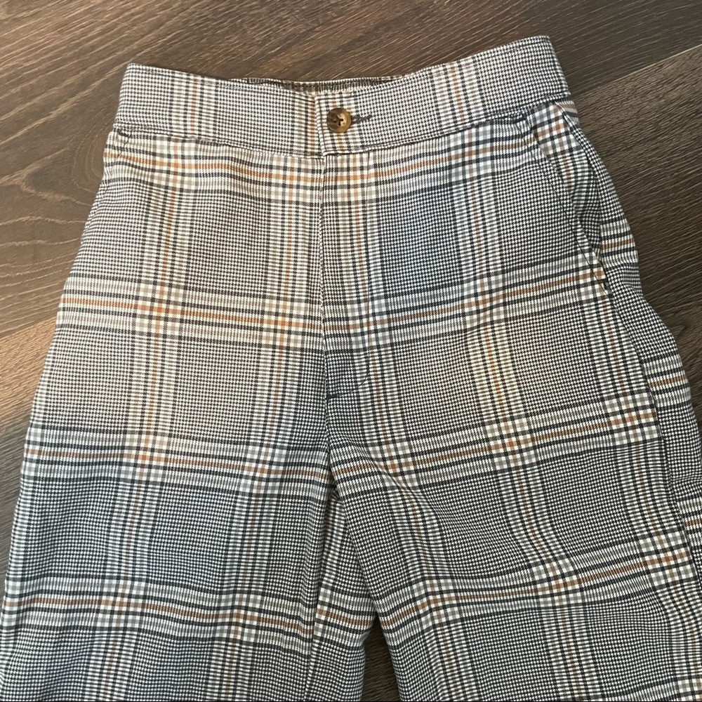 Abercrombie & Fitch Petite Wide Leg Plaid Pants